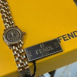 NWT FENDI Janus Gold Watch - 100% Authentic w/ COA